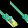 8070R-003G Patch cable - Cat.7 raw cable, green, 0,25m