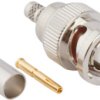 BNC plug 50 Ω, RG-55, RG-142, RG-223, RG-400, Belden 83242, crimp connection, straight, 112514RP