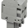 Plug, 2 pole, 0.2-6.0 mm², gray for space-saving potential distribution, 3060128