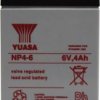 Akumulator ołowiowy Yuasa NP4-6 NP4-6, AGM, 6 V, 4 Ah