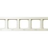 SONATA STANDARD Ramka 5 pięciokrotna do wyłączników IP44 ecru RH-5R/27 OSPEL