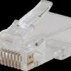 VDV826702 RJ45 modular plug, Cat.5e, Pass trough, 50 pieces