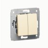 CARIVA Wyłącznik podwójny świecznikowy krem 10Ax-250V 773705 LEGRAND