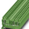 Through terminal block, spring balancer connection, 0.08-4.0 mm², 3 pole, 24 A, 8 kV, green, 3037326
