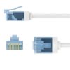 Patchcord kat.6a-0300 U/UTP SLIM LSZH-TPE biały /3m/ 74288