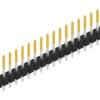 Pin header, 20 pole, pitch 2.54 mm, straight, black, 10048328