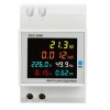 Watomierz elektroniczny licznik energii kolorowy wyświetlacz DIN 100A 300V