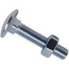 METALMATE MEMCSX0840 Cup Square Hex Bolt & Nut ZP M8 x 40mm Box 50