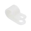 12mm Natural Nylon P Clip - Pack of 100