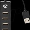 UHUBU2420BK USB 2.0 hub, 4x USB-A port, 4 ports