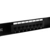Patch Panel Kompletny 10Cali 8X Rj45 U/Utp Kat. 5E 1U Czarny (Ral 9005)...