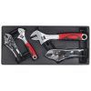 Sealey TBT04 Tool Tray with Locking Pliers and Adjustable Wrench Set 4pc