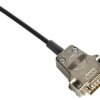 D-Sub connector housing, size: 2 (DA), straight 180°, cable Ø 3 to 12.5 mm, metal, silver, 09670150320
