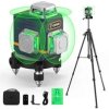 CIGMAN CM-701T 3x360° Poziomica laserowa 100ft Zielona wiązka Samopoziomująca Zdalne sterowanie Akumulator z możliwością ładowan