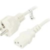 Sn316-3/07/1.5Wh Kabel Cee 7/7 (E/F) Wtyk, Iec C13 Żeński Pvc 1,5M Biały 10A