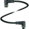 Pepperl+Fuchs 314828 Złącze konfekcjonowane czujnika/aktuatora V1-WV4A-BK0,3M-PUR-U-V1-WV4A, piny: 4, 4, 0.3 m, 1 szt.