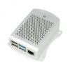 Obudowa do Raspberry Pi 4B aluminiowa VESA - srebrna - LT-4B01-A