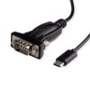 Value Kabel Konwertera Usb - Serial, Typ C - Rs232, Czarny, 1,8 M