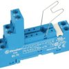 Gniazdo przekaźnika; F95.75.SMA; na szynę DIN35; śrubowy na panel; niebieski; z obejmą; Finder; RoHS; Kompatybilne z przekaźnika