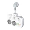Listwa Zasilająca Z 2 Gniazdami Ac, 3X Usb, Usb-C, Ldnio Se2435, 2500W (Biała)