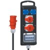 Rozdzielnica listwowa, przenośna 2x16A 230V, 1xCEE 16A 5P 400V, 1xCEE 32A 5P 400V, 1xC16/3, 2xB16/1, IP44 53682
