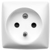 OTEO Gniazdo pojedyncze z/u 16A z przesłonami białe 086127