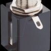 10431 Jack panel socket, 6.35 mm, stereo, 1 break contact