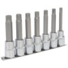 Sealey AK6235 Ribe Socket Bit Set 7pc 1/2"sq Drive 100mm