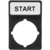 Tabliczka opisowa czarna prostokątna START ST22-1901\P04