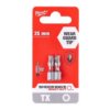Bity Udarowe Do Wkrętarki Torx Tx15 25Mm 1/4 Shockwave 2Szt Milwaukee