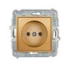 MINI Gniazdo pojedyncze bez uziemienia (bez przesłon torów prądowych) złoty 29MGP-1 KARLIK