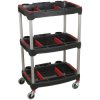 Sealey CX313 Workshop Trolley 3-Level Composite with Parts Storage