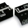 Plug, 5 pole, snap-in, spring-clamp connection, 0.5-4.0 mm², black, 770-715/007-000