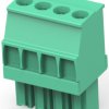 PCB terminal, 4 pole, pitch 3.5 mm, AWG 30-14, 11 A, cage clamp, green, 1986370-4