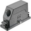 Grommet housing, size 24B, die-cast aluminum, 1 x M32, angled, central locking, IP65/IP68/IP6K9K, 19405241682