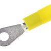 Zacisk oczkowy rozmiar przewodu 0.5mm² Ø , M2 izolowany średnica wew 2.2mm Żółty RS PRO