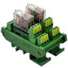 DIN Rail Mount AC/DC 12V Control 2 DPDT 5Amp Pluggable Power Relay Interface Module.