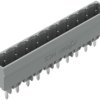 Pin header, 10 pole, pitch 5 mm, straight, gray, 231-140/001-000
