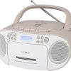 Radio-CD Reflexion Tragbarer Radiorecorder DAB+, DAB, fale metrowe (VHF) biały, różowy