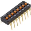 Przełącznik DIP-SWITCH Ilość sekcji 8 ON-OFF 0,025A/24VDC A6T-8104