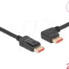 87046 DisplayPort 1.4 cable, 8K @ 60 Hz, 90° left angled, 2 m