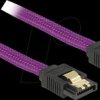 83691 SATA 6 Gb/s 50-cm purple straight/straight metal cable
