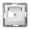 IMPRESJA Obudowa gniazda komputerowe pojedyncze typu Keystone prosta biała GPK-1Y/P/00 OSPEL