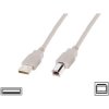 Digitus AK-300102-030-E USB cable USB 2.0 USB-A plug, USB-B plug 3.00 m Beige