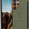 Urban Armor Gear Civilian Futerał backcase Samsung Galaxy S25 Ultra oliwkowy, pomarańczowy Ładowarka indukcyjna, Odporny