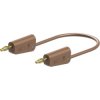 Stäubli 641035-15027 LK-4A-F25 test lead 150 cm brown flexible stackable plugs