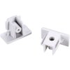 SLV 143131 High Voltage Rail End Piece Set, 1-Phase, White Plastic