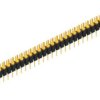 Pin header, 34 pole, pitch 2.54 mm, straight, black, 10039870