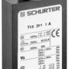 Circuit breaker, 1 pole, T characteristic, 15 A, 28 V (DC), 240 V (AC), faston plug 6.3 x 0.8 mm, threaded fastening, IP40, 4411