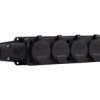 Listwa Gumowa 4X230v 16A Ip54 Schuko Czarna